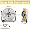 Edendirect 24in 3 Speeds High Velocity Internal Oscillating Barrel Floor Fan Yellow with 1/4 IR-FAN7807 - alternate 4